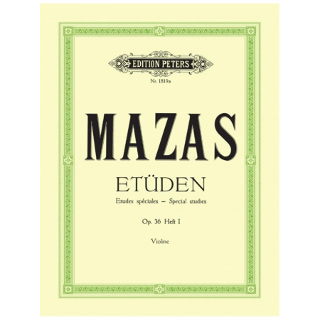 MAZAS - ETUDEN SPECIALES OP.36 PT1